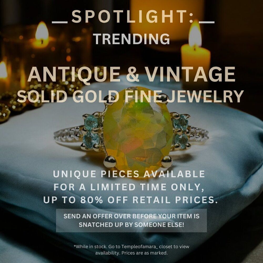 Vintage Estate & Antique Fine Jewelry Sale! Solid Gold 10k 14k 18k Fast Shipping